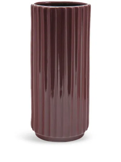 Xlboom Ikon Ceramic Vase (33cm X 15cm) In Brown