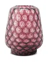 Xlboom Kuro Prism Glass Vase (29cm X 21cm) In Pink