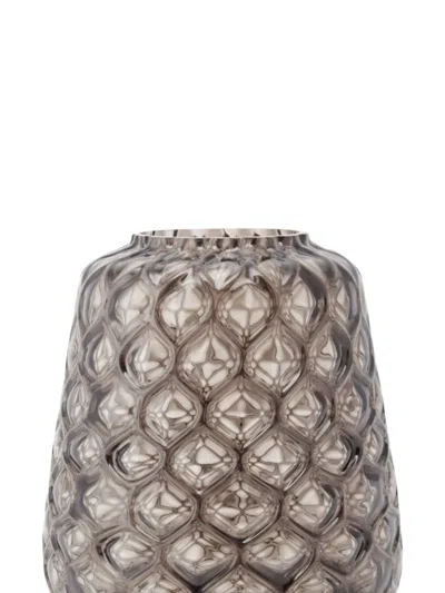 Xlboom Kuro Prism Glass Vase In Gray