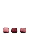 Xlboom Kuro Tealight Holders (set Of Three) In Red