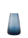 Xlboom Large Dim Stripe Vase In Blue