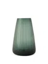 Xlboom Large Dim Stripe Vase In Green