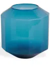 Xlboom Medium Bliss Glass Vase (20cm X 20cm) In Blue
