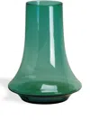 Xlboom Medium Spinn Glass Vase (25cm) In Green