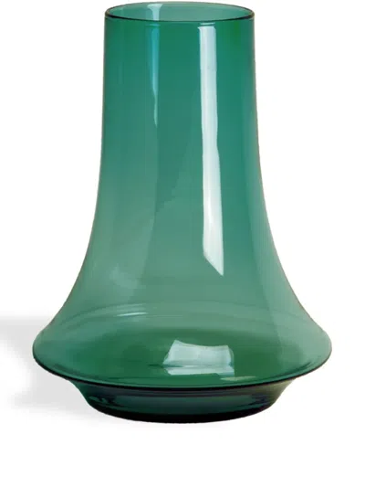 Xlboom Medium Spinn Glass Vase (25cm) In Green