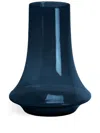 Xlboom Medium Spinn Glass Vase (25cm X 20cm) In Blue