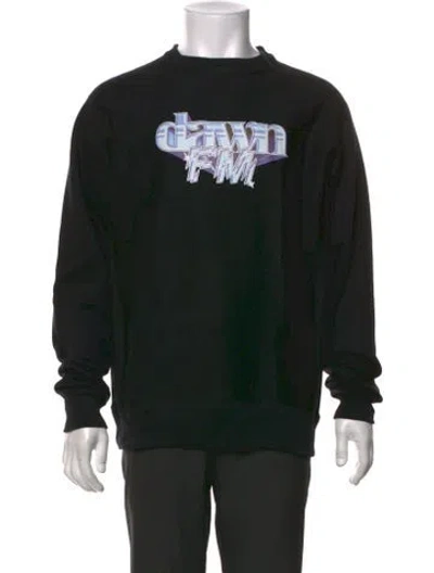 Pre-owned X'o - The Weeknd Graphic Print Crew Neck Sweatshirt In Black
