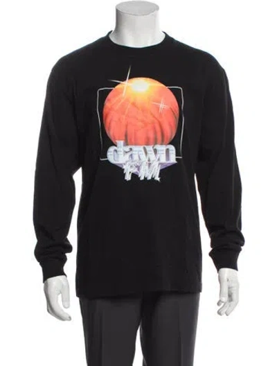 Pre-owned X'o - The Weeknd Graphic Print Crew Neck T-shirt In Blue