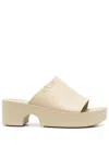 Xocoi Mula 60mm Platform Mules In Nude