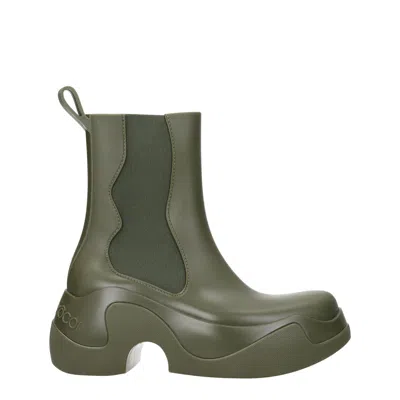 Xocoi Green Pvc Ankle