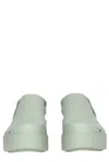 Xocoi Stylish Rubber Sandals In Sage Green
