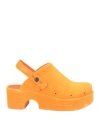 Xocoi Woman Mules & Clogs Orange Size 7 Textile Fibers