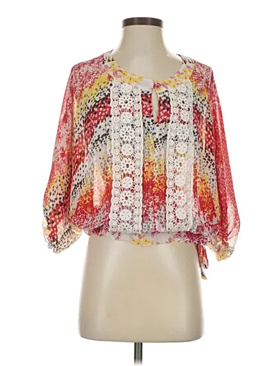 Pre-owned Xoxo 3/4 Sleeve Blouse In Orange