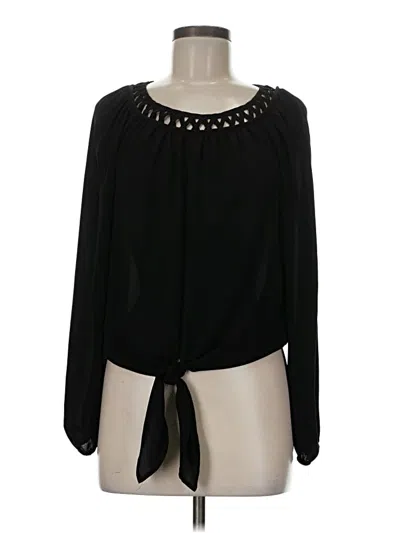 Pre-owned Xoxo Long Sleeve Blouse In Black