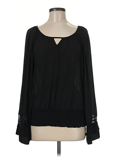 Pre-owned Xoxo Long Sleeve Blouse In Black
