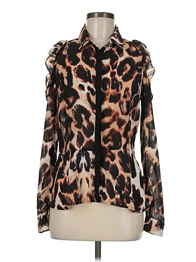 Pre-owned Xoxo Long Sleeve Blouse In Brown