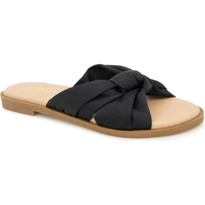 Xoxo Menata Slide Sandal In Black