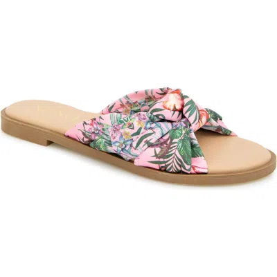 Xoxo Menata Slide Sandal In Flamingos