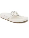 XOXO PEACE WOMENS FAUX LEATHER THONG SANDALS