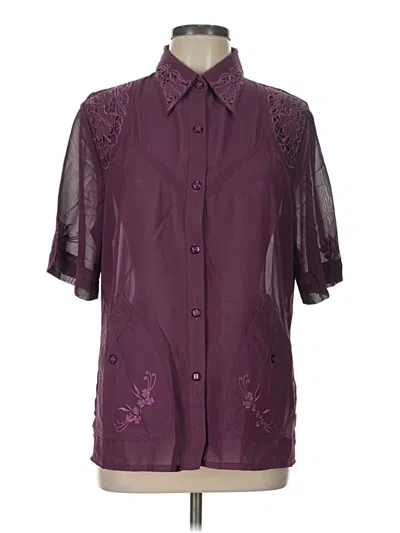 Pre-owned Xoxo Short Sleeve Blouse In Purple