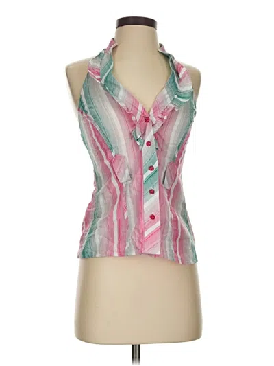 Pre-owned Xoxo Sleeveless Button Down Shirt In Pink