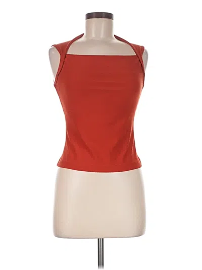 Pre-owned Xoxo Sleeveless Top Red Halter Neckline Tops