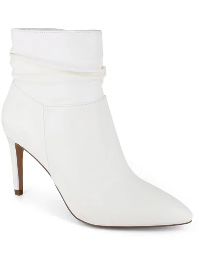 Xoxo Taylor Womens Solid Slouchy Booties In White
