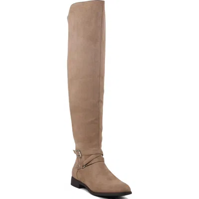 Xoxo Thames Womens Faux-suede Tall Over-the-knee Boots In Multi