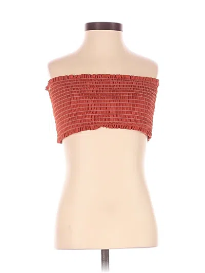 Pre-owned Xoxo Tube Top Red Strapless Neckline Tops
