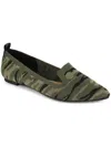 Xoxo Vanya Womens Pointed Toe Slip-on Ballet Flats In Green