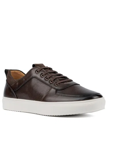 X-ray Andre Mens Faux Leather Manmade Casual And Fashion Sneakers In Brown