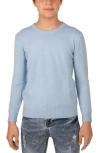 X-ray Kids' Xray Basic Crew Neck Sweater In Powder Blue