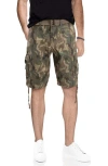X-ray Xray Belted Twill Piping Camo Shorts In Desert Camo