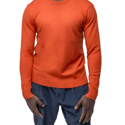 X-ray Classic Crewneck Sweater Xmw-39136 In Orange