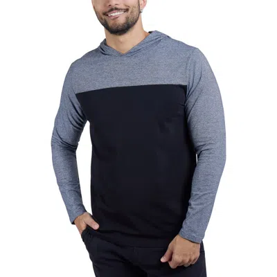 X-ray Xray Colorblock Hooded Sweatshirt In Black/grey