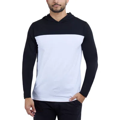 X-ray Xray Colorblock Hooded Sweatshirt In Black/white