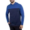 X-ray Xray Colorblock Hooded Sweatshirt In True Blue/navy