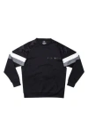 X-ray Xray Colorblock Pullover Crewneck Sweatshirt In Black/camo/heather Grey