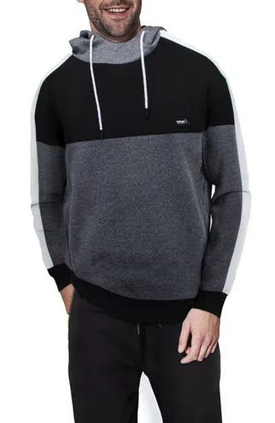 X-ray Xray Colorblock Pullover Hoodie In Black