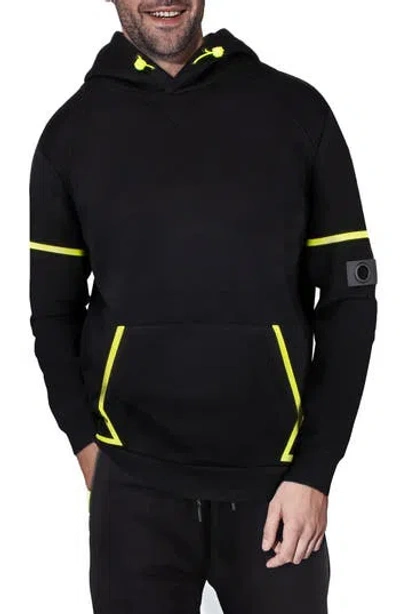 X-ray Xray Contrast Pullover Hoodie In Black/neon Green