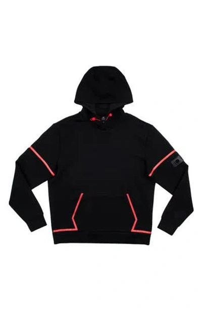 X-ray Xray Contrast Pullover Hoodie In Black/red