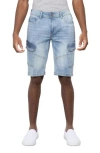 X-ray Xray Denim Cargo Shorts In Light Blue