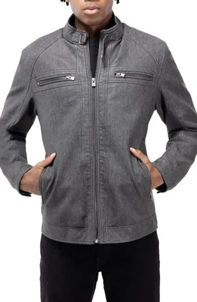 X-ray Xray Faux Fur Lined Quilted Moto Jacket In Black