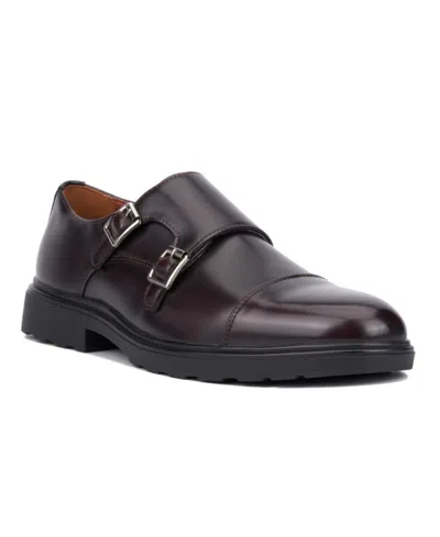 X-ray Footwear Men's Gavin Monk Strap Dress Shoe In Coffee