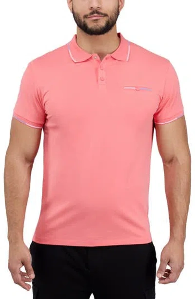 X-ray Xray Jacquard Rib Collar Polo
