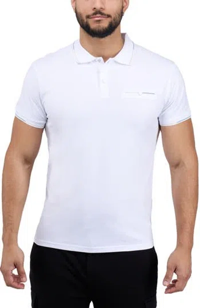 X-ray Xray Jacquard Rib Collar Polo