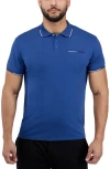 X-ray Xray Jacquard Rib Collar Polo In Multi