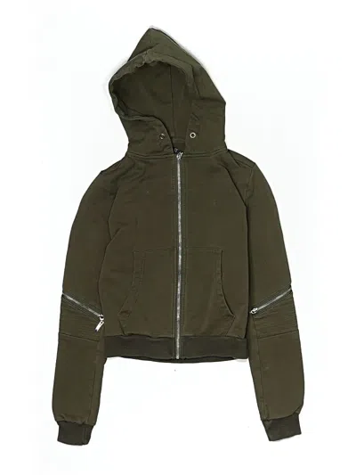 Pre-owned Xray Jeans Kids' Zip Up Hoodie In Green