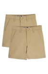 X-ray Xray Kids' 2-pack Flex Shorts In Brown