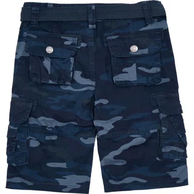 X-ray Xray Kids' Belted Cotton Twill Cargo Shorts In Multi